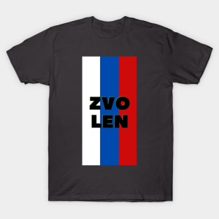 Zvolen City in Slovakian Flag Colors Vertical T-Shirt